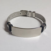 Stainless Steel Mesh Strap Bracelet Men's, Metal Engraved Couple Bracelet