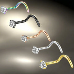 316L stainless steel zircon nose stud female 100 pieces