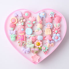 Children's jewelry version cute girl fruit cartoon character mixed ring Yiwu factory direct sales