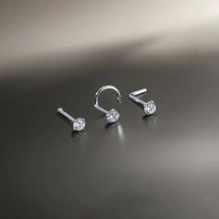 316L stainless steel zircon nose stud female 100 pieces