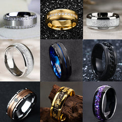 Men's ring jewelry 2 pieces