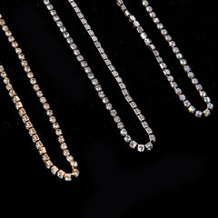 Single rhinestone leg chain and body jewelry (Minimum purchase of 2 pcs)