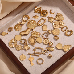 1 Piece 304 Stainless Steel 14K Gold Plated Geometric Jewelry Accessories Pendant