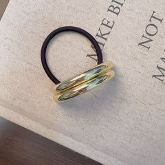 Women's Simple Style Solid Color Alloy Hair Tie