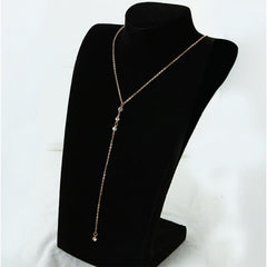 Alloy body chain Back chain, simulated diamond-encrusted leaking back (Minimum purchase of 2 pcs)