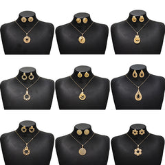 Wholesale Jewelry Elegant Classical Geometric Plating Jewelry Set