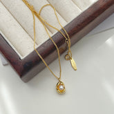925 Sterling Silver Necklace Pearl Pea Necklace ins Personalized Necklace