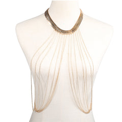 Hot-selling body chain bikini fringed body chain necklace
