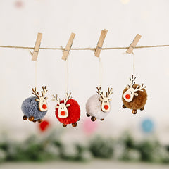 Christmas decoration felt deer pendant elk Christmas tree gift