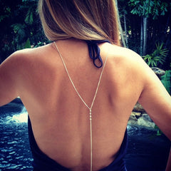 Wholesale Summer clothing accessories, fashion street photography, crystal necklace and body chain