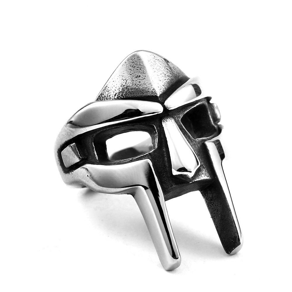 Anillo gótico vintage para hombre, estilo punk, faraón egipcio. 