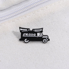 Broche de aleación con estampado de letras y barniz para hornear, unisex, estilo vaquero, con diseño de animales 