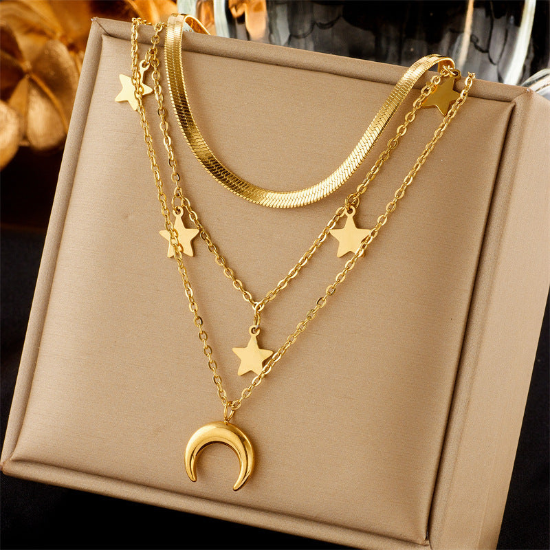 Collar con colgante de acero de titanio y mariposa rectangular con forma de corazón, estilo vintage, venta al por mayor