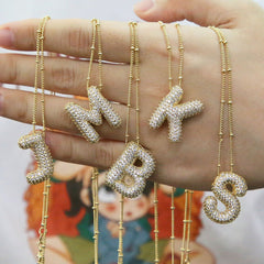 Collar con colgante de acero inoxidable 304 con letras de estilo sencillo, joyería al por mayor