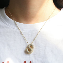 Collar con colgante de acero inoxidable 304 con letras de estilo sencillo, joyería al por mayor