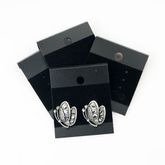 1 pieza de franela de PVC de color sólido para accesorios de cabello, tarjeta para aretes