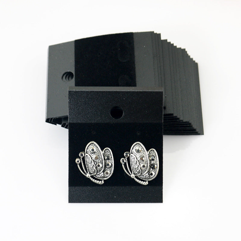 1 pieza de franela de PVC de color sólido para accesorios de cabello, tarjeta para aretes