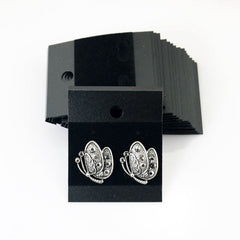 1 pieza de franela de PVC de color sólido para accesorios de cabello, tarjeta para aretes