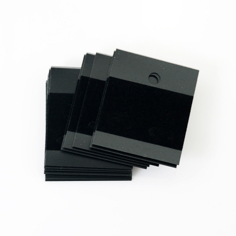 1 pieza de franela de PVC de color sólido para accesorios de cabello, tarjeta para aretes