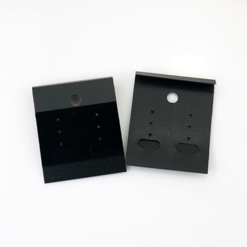 1 pieza de franela de PVC de color sólido para accesorios de cabello, tarjeta para aretes