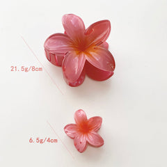 Pinzas para el pelo de plástico con diseño de flores dulces y bonitas para mujer