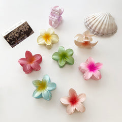 Pinzas para el pelo de plástico con diseño de flores dulces y bonitas para mujer