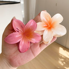 Pinzas para el pelo de plástico con diseño de flores dulces y bonitas para mujer