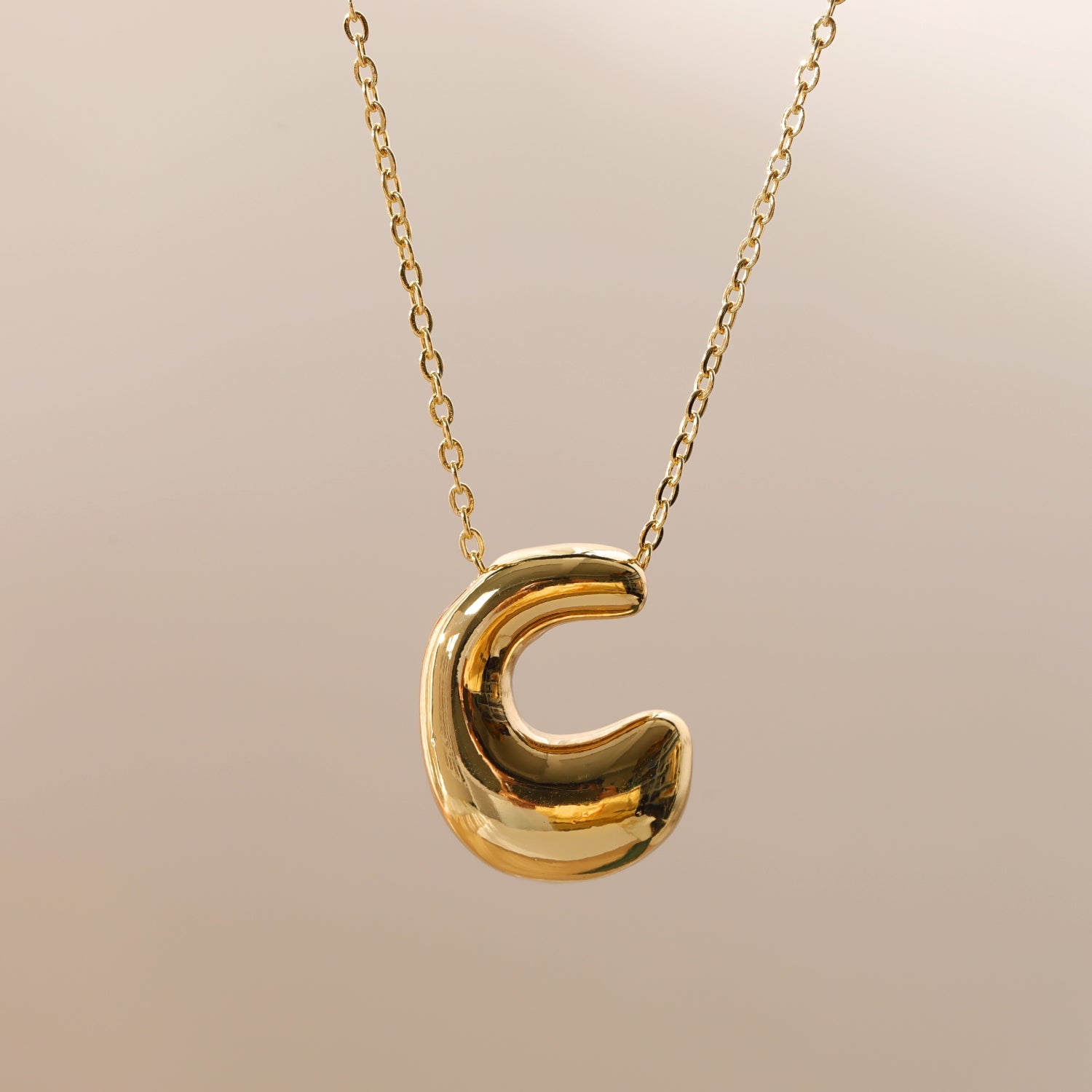 Wholesale Jewelry Beach Sweet Commute letter 304 Stainless Steel 18K Gold Plated Chain Pendant Necklace