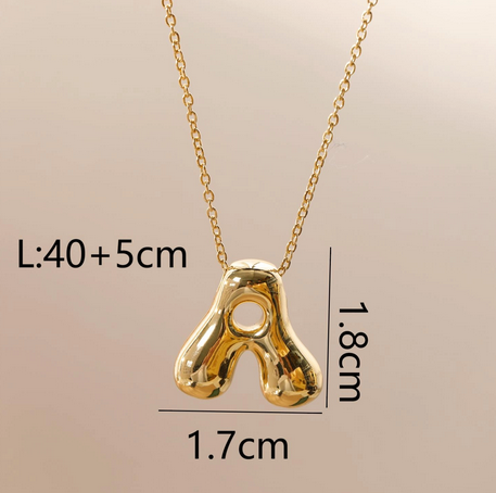 Wholesale Jewelry Beach Sweet Commute letter 304 Stainless Steel 18K Gold Plated Chain Pendant Necklace