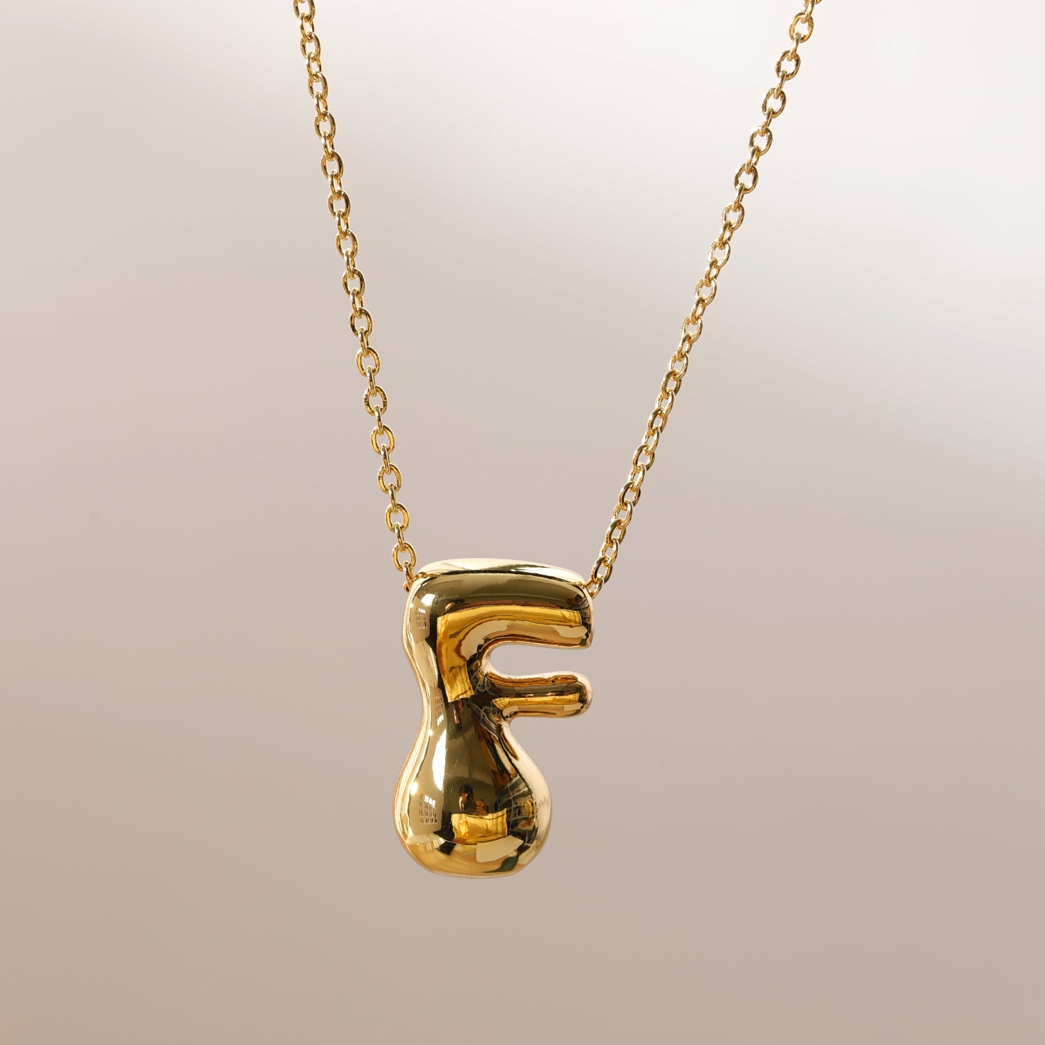 Wholesale Jewelry Beach Sweet Commute letter 304 Stainless Steel 18K Gold Plated Chain Pendant Necklace
