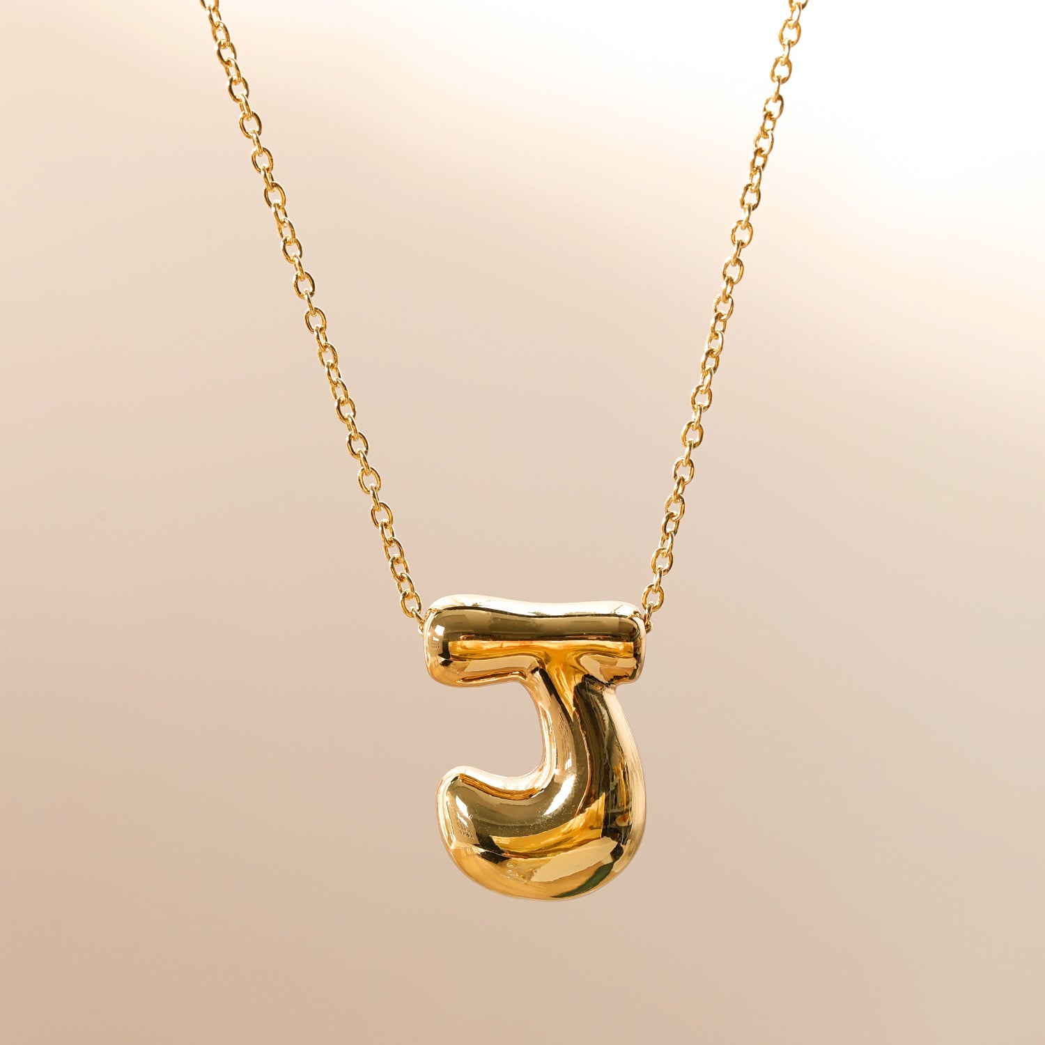 Wholesale Jewelry Beach Sweet Commute letter 304 Stainless Steel 18K Gold Plated Chain Pendant Necklace