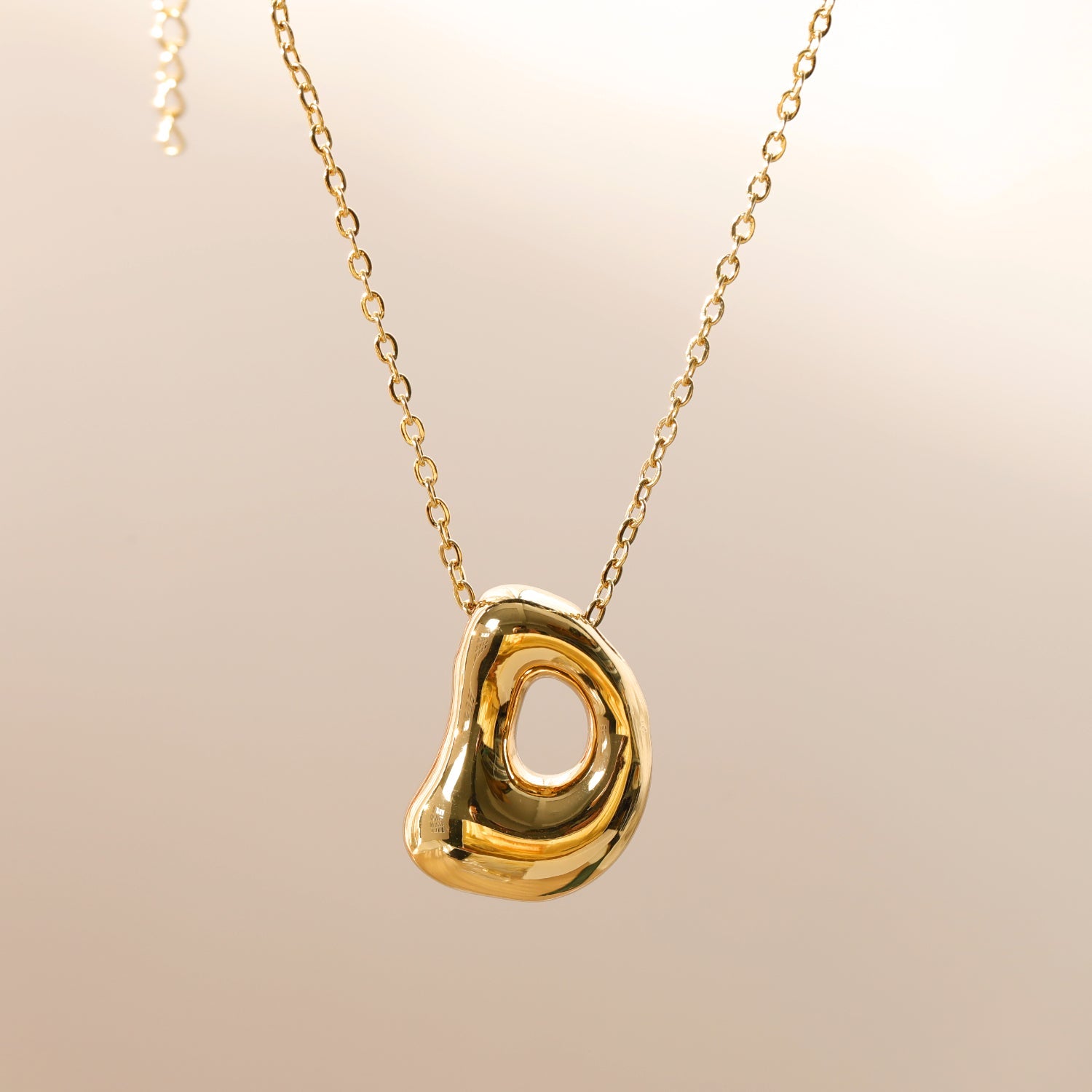 Wholesale Jewelry Beach Sweet Commute letter 304 Stainless Steel 18K Gold Plated Chain Pendant Necklace