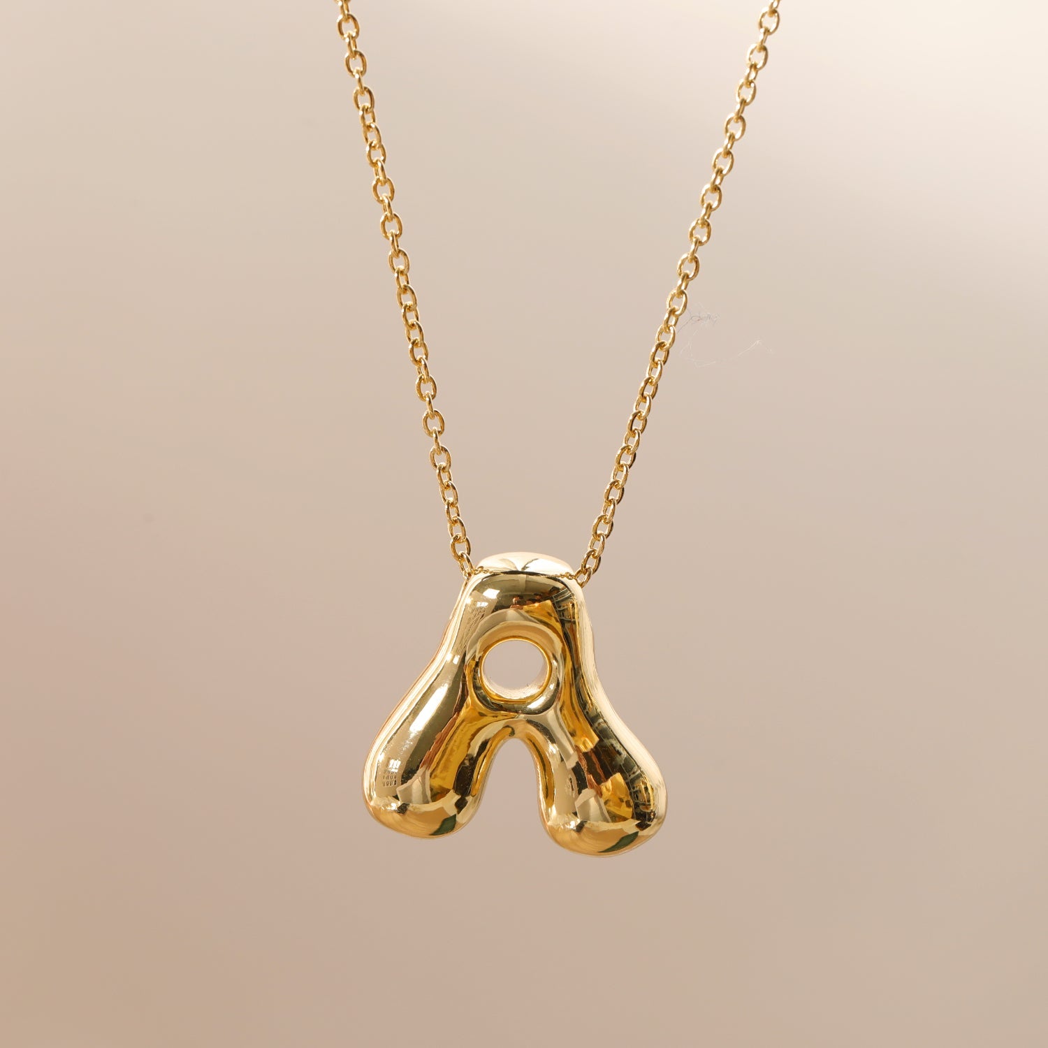 Wholesale Jewelry Beach Sweet Commute letter 304 Stainless Steel 18K Gold Plated Chain Pendant Necklace