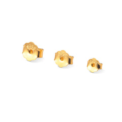 1 pieza de pendientes de plata de ley 925 de color sólido