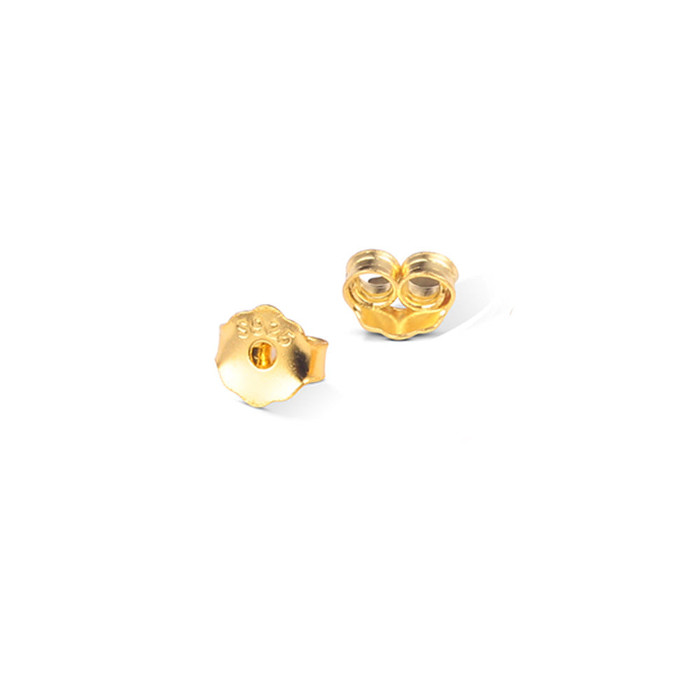 1 pieza de pendientes de plata de ley 925 de color sólido