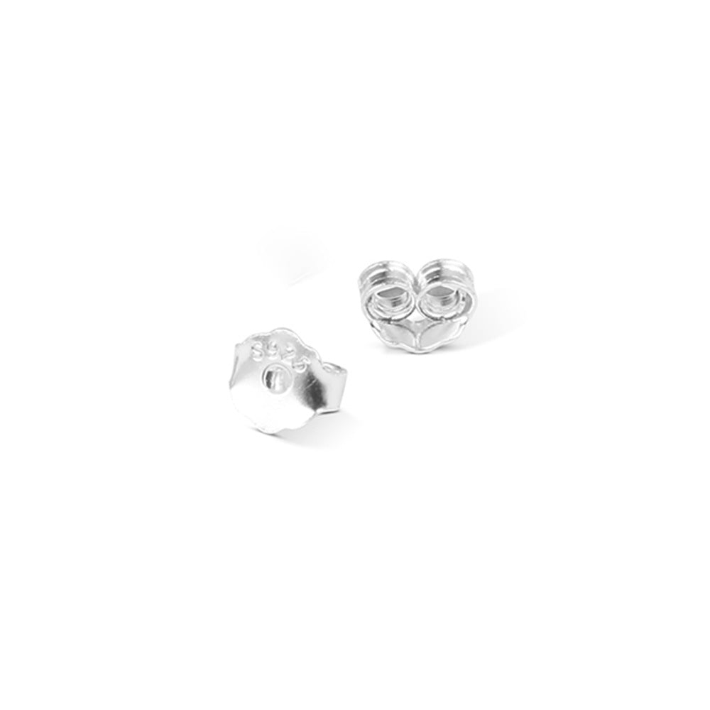 1 pieza de pendientes de plata de ley 925 de color sólido
