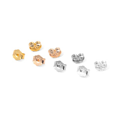 1 pieza de pendientes de plata de ley 925 de color sólido