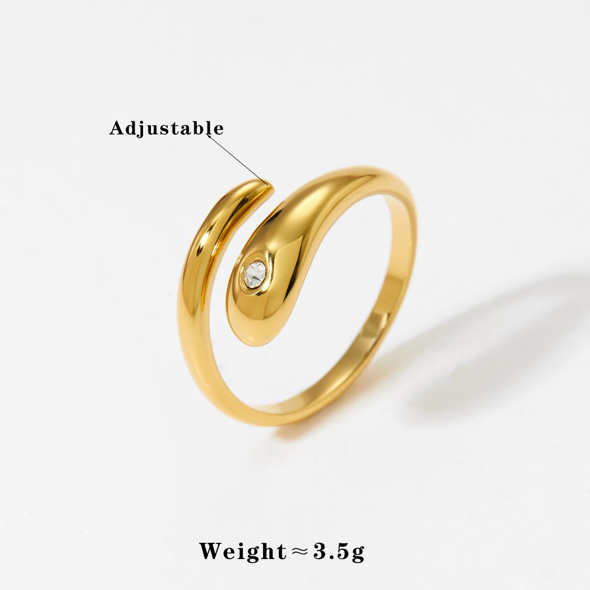 Wholesale Jewelry Casual Modern Style Heart Shape Bow Knot 316 Stainless Steel Shell Diamond 16K Gold Plated White Gold Plated Gold Plated Inlay Stainless Steel Rings