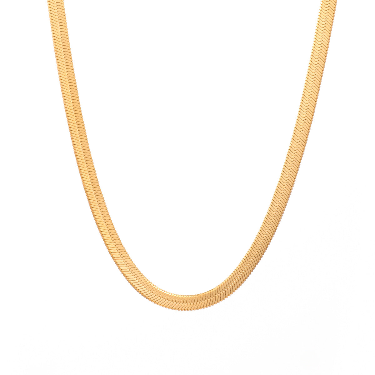 Collar con baño de acero inoxidable 316L, estilo francés, geométrico, estilo IG, venta al por mayor