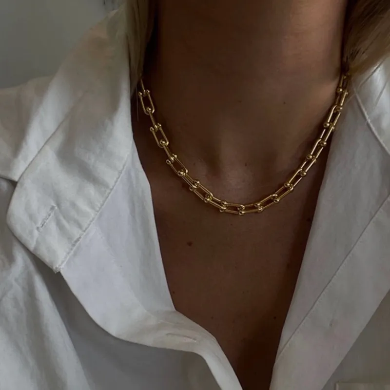 Wholesale Jewelry Basic Classic Style Solid Color 304 Stainless Steel 18K Gold Plated Bracelets Earrings Necklace