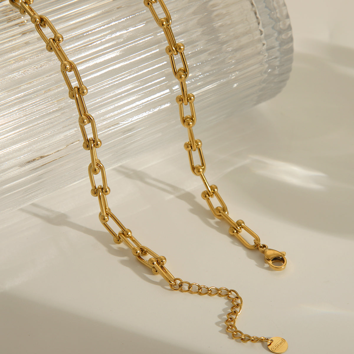 Wholesale Jewelry Basic Classic Style Solid Color 304 Stainless Steel 18K Gold Plated Bracelets Earrings Necklace