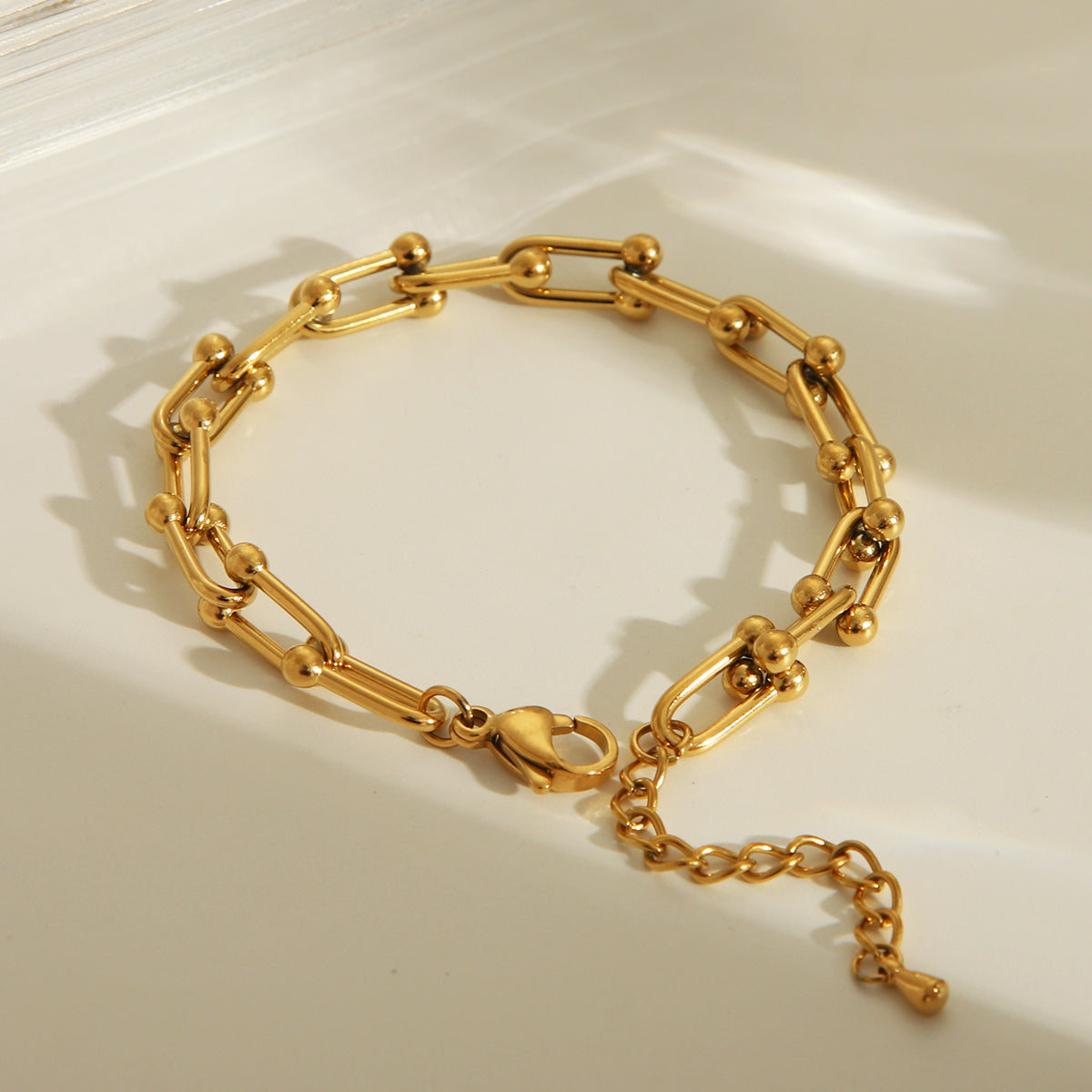 Wholesale Jewelry Basic Classic Style Solid Color 304 Stainless Steel 18K Gold Plated Bracelets Earrings Necklace
