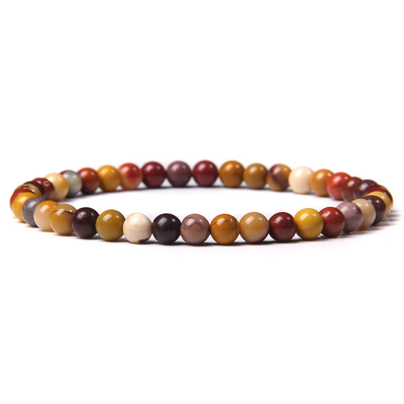 Pulseras de ágata de piedra natural geométricas retro informales al por mayor