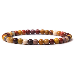 Pulseras de ágata de piedra natural geométricas retro informales al por mayor