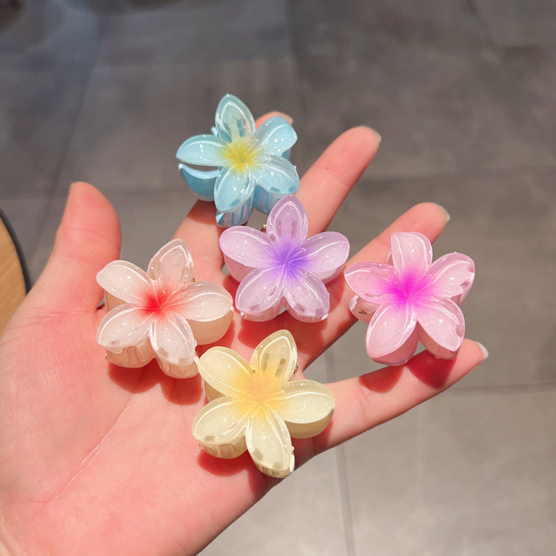 Pinza para el cabello con forma de huevo color caramelo para mujer, red roja, súper hada, tamaño pequeño, pinza para el cabello con recogido, pinza para el cabello con temperamento de tiburón, pinza para el cabello, tocado al por mayor