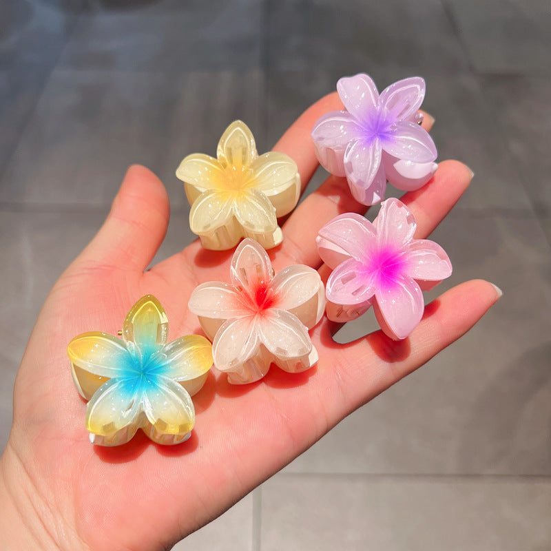 Pinza para el cabello con forma de huevo color caramelo para mujer, red roja, súper hada, tamaño pequeño, pinza para el cabello con recogido, pinza para el cabello con temperamento de tiburón, pinza para el cabello, tocado al por mayor