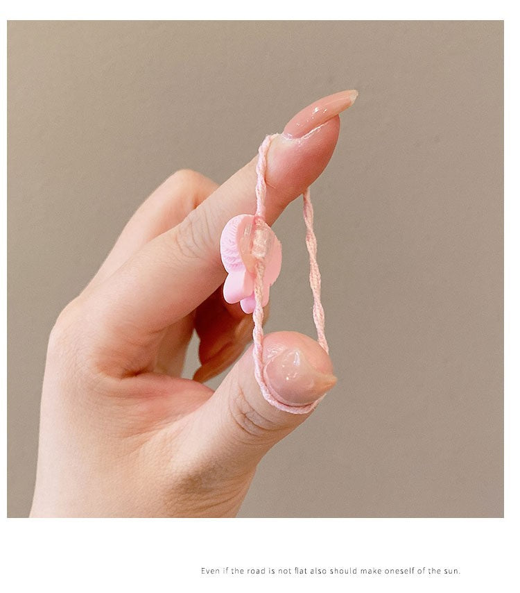 Accesorios para el cabello para niños, linda cuerda para el cabello, nueva banda de goma pequeña de verano, anillo para el cabello de bebé, anillo para el pulgar con volumen menor, cuerda para el cabello al por mayor (por traje)