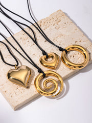 Wholesale Jewelry Vacation Simple Style Heart Shape 304 Stainless Steel Zircon 18K Gold Plated Plating Earrings Necklace