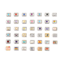 Pulseras de acero inoxidable 304 de estilo clásico y sencillo con bloques de color a granel