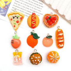 10 piezas de 10-30 mm de resina con forma de dado de fruta animal